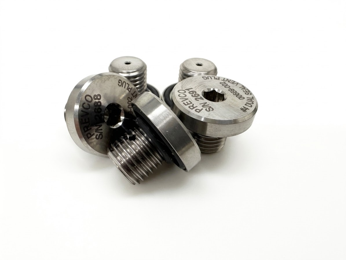 Dual Seal Vent Plug Titanium LBO (P/N 00669-002LBO)